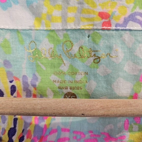Lilly Pulitzer Womens Amelia Island May Roar Of The Seas Tunic Top Sz XS Coastal - Picture 11 of 14